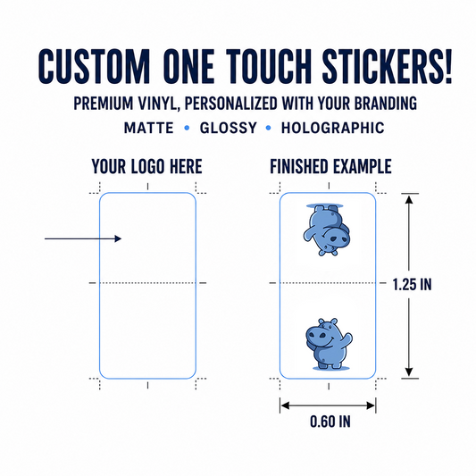 Custom Sports Cards Stickers for One Touch Magnetic Case (35pt)
