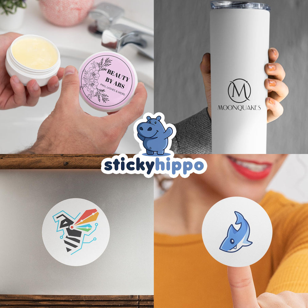 round labels example