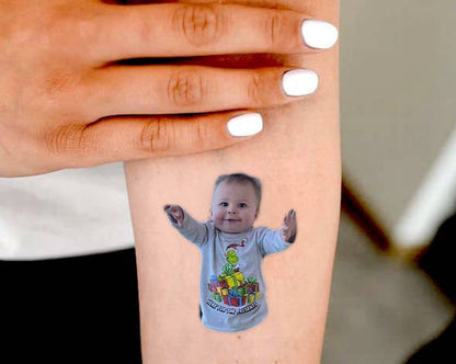 Any Size | Custom Temporary Face Tattoos for Bride / Groom, Bachelorette Party, Boyfriend, Girlfriend Face