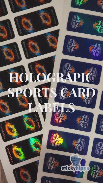 holographic sports card stickers