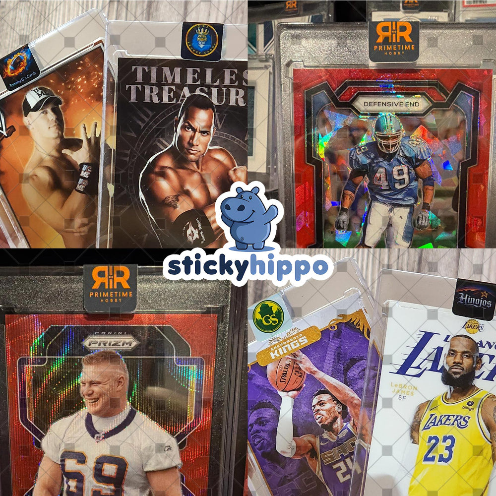 sports card stickers sample